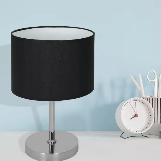 Milagro Casino fekete-króm asztali lámpa (MIL-ML6381) E27 1 izzós IP20