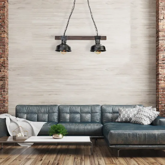 Milagro Faro fekete-barna függesztett lámpa (MIL-MLP6242) E27 2 izzós IP20