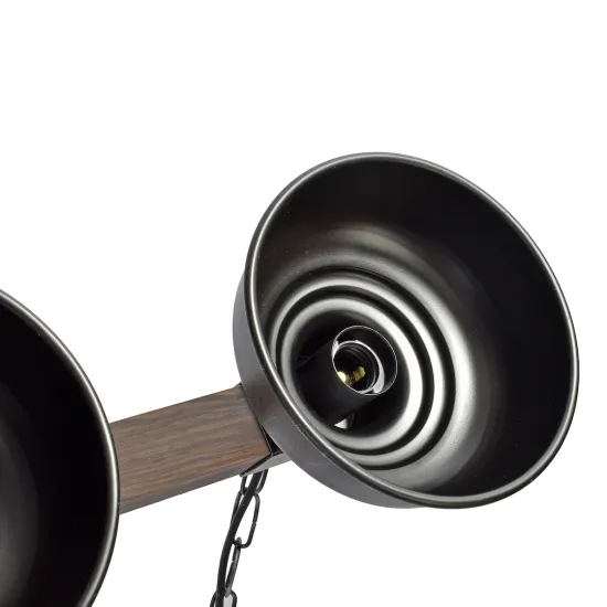 Milagro Faro fekete-barna függesztett lámpa (MIL-MLP6243) E27 3 izzós IP20