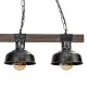 Milagro Faro fekete-barna függesztett lámpa (MIL-MLP6243) E27 3 izzós IP20