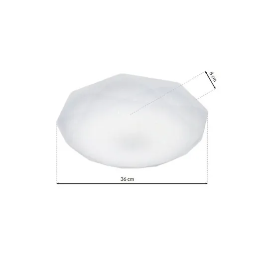 Milagro Hex fehér LED mennyezeti lámpa (MIL-EK75320) LED 1 izzós IP20