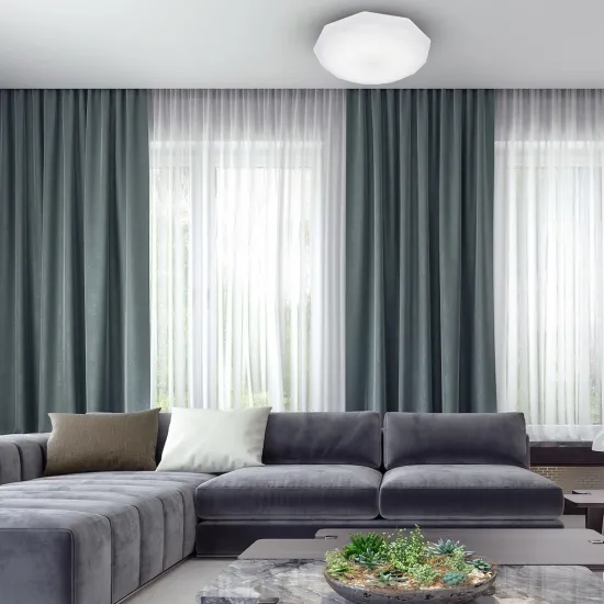 Milagro Hex fehér LED mennyezeti lámpa (MIL-EK76189) LED 1 izzós IP20