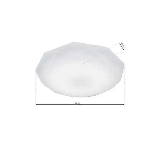 Milagro Hex fehér LED mennyezeti lámpa (MIL-EK76189) LED 1 izzós IP20