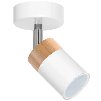 Milagro Joker fehér-barna mennyezeti spotlámpa (MIL-MLP6299) GU10 1 izzós IP20