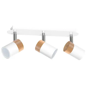 Milagro Joker fehér-barna mennyezeti spotlámpa (MIL-MLP6300) GU10 3 izzós IP20