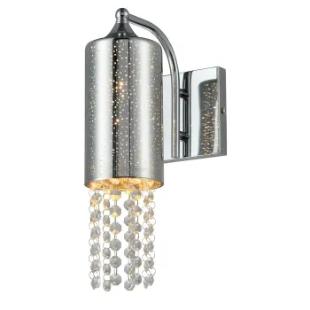 Milagro Moonlight króm-füstszínű kristály fali lámpa  (MIL-ML4362) E14 1 izzós IP20