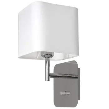 Milagro Napoli fehér-króm fali lámpa (MIL-ML6359) E27 1 izzós IP20