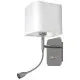 Milagro Napoli fehér-króm fali lámpa (MIL-ML63600) E27+LED 2 izzós IP20