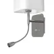 Milagro Napoli fehér-króm fali lámpa (MIL-ML63600) E27+LED 2 izzós IP20