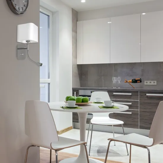 Milagro Napoli fehér-króm fali lámpa (MIL-ML63600) E27+LED 2 izzós IP20