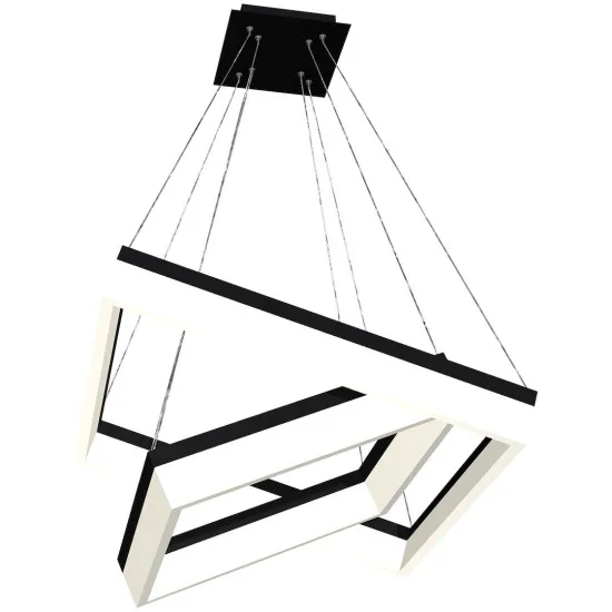 Milagro Nero fekete LED függesztett lámpa (MIL-ML082) LED 1 izzós IP20