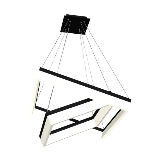 Milagro Nero fekete LED függesztett lámpa (MIL-ML082) LED 1 izzós IP20