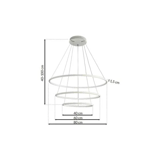 Milagro Orion fekete LED függesztett lámpa (MIL-ML503) LED 1 izzós IP20