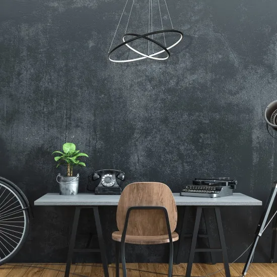 Milagro Orion fekete LED függesztett lámpa (MIL-ML508) LED 1 izzós IP20