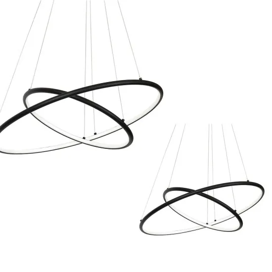Milagro Orion fekete LED függesztett lámpa (MIL-ML508) LED 1 izzós IP20