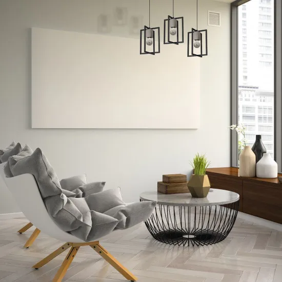 Milagro Ralph fekete függesztett lámpa (MIL-MLP3712) E27 3 izzós IP20