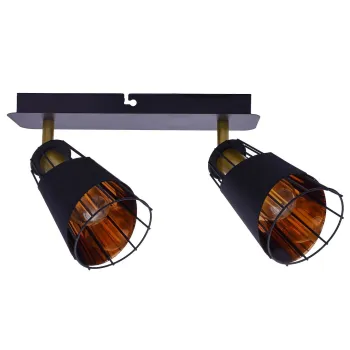 Milagro Rick arany-fekete mennyezeti spotlámpa (MIL-ML5566) E14 2 izzós IP20