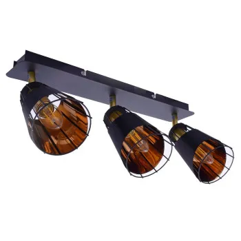 Milagro Rick arany-fekete mennyezeti spotlámpa (MIL-ML5567) E14 3 izzós IP20