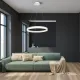 Milagro Ring fehér LED függesztett lámpa (MIL-ML066) LED 1 izzós IP20