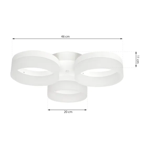 Milagro Ring fehér LED mennyezeti lámpa (MIL-ML166) LED 1 izzós IP20