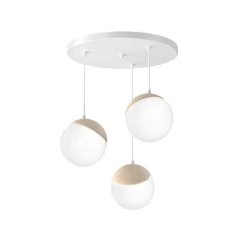 Milagro Sfera fehér függesztett lámpa (MIL-MLP5425) E14 3 izzós IP20