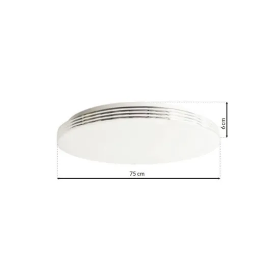Milagro Siena fehér-króm távirányítós LED mennyezeti lámpa (MIL-ML3703) LED 1 izzós IP20