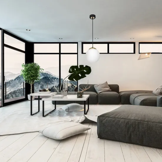 Milagro Sparta fekete-fehér függesztett lámpa (MIL-MLP6495) E27 1 izzós IP20