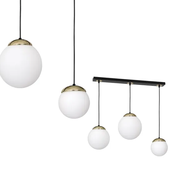 Milagro Sparta fekete-fehér függesztett lámpa (MIL-MLP6500) E14 3 izzós IP20