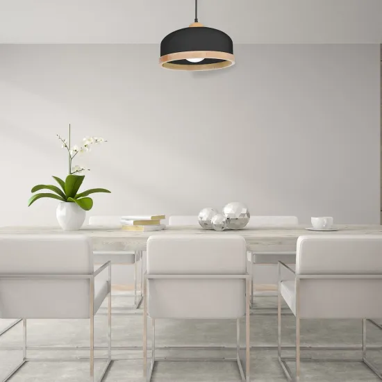 Milagro Studio fekete-barna függesztett lámpa (MIL-MLP8851) E27 1 izzós IP20