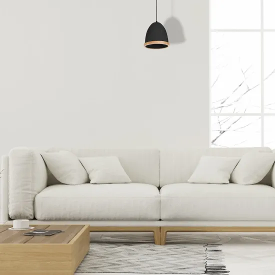 Milagro Studio fekete-barna függesztett lámpa (MIL-MLP8853) E27 1 izzós IP20