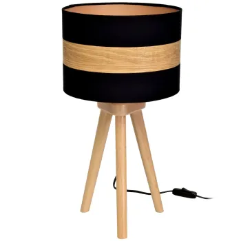 Milagro Terra fekete-barna asztali lámpa (MIL-MLP6292) E27 1 izzós IP20