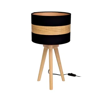 Milagro Terra fekete-barna asztali lámpa (MIL-MLP6292) E27 1 izzós IP20