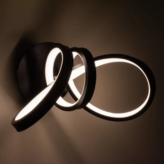 Milagro Tesoro fekete LED fali lámpa  (MIL-ML1052) LED 1 izzós IP20