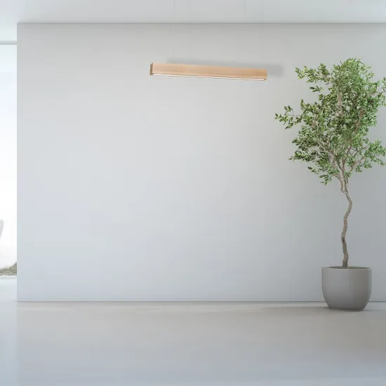 Milagro Timber barna LED függesztett lámpa (MIL-MLP567) LED 1 izzós IP20