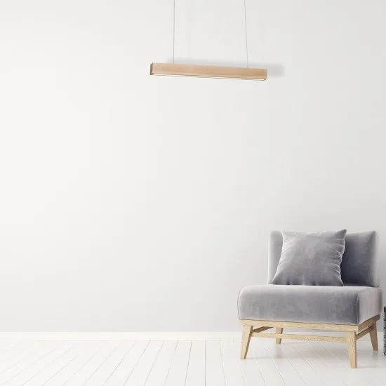 Milagro Timber barna LED függesztett lámpa (MIL-MLP567) LED 1 izzós IP20