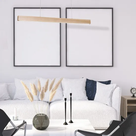 Milagro Timber barna LED függesztett lámpa (MIL-MLP568) LED 1 izzós IP20