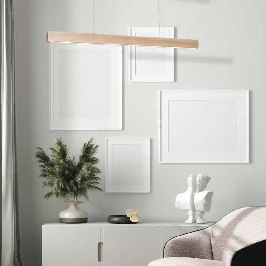 Milagro Timber barna LED függesztett lámpa (MIL-MLP568) LED 1 izzós IP20