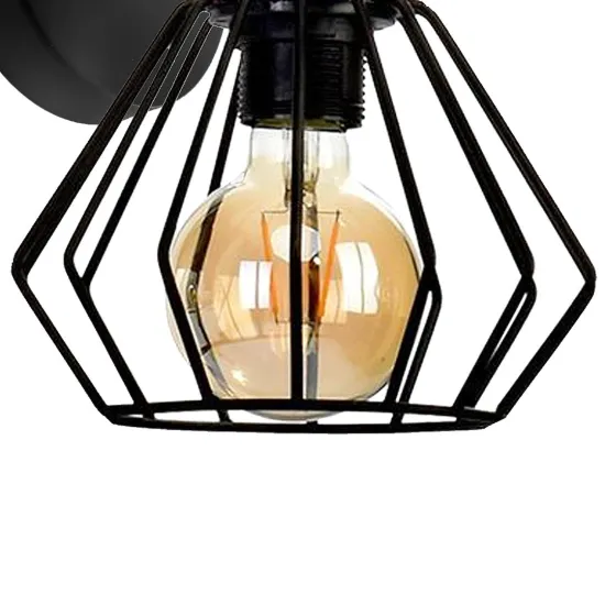 Milagro Ulf fekete-barna fali lámpa (MIL-MLP6250) E27 1 izzós IP20