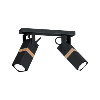 Milagro Vidar fekete-barna mennyezeti spotlámpa (MIL-MLP5401) GU10 2 izzós IP20