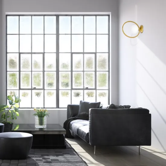 Milagro Vienna arany-fehér fali lámpa (MIL-MLP5572) E14 1 izzós IP20