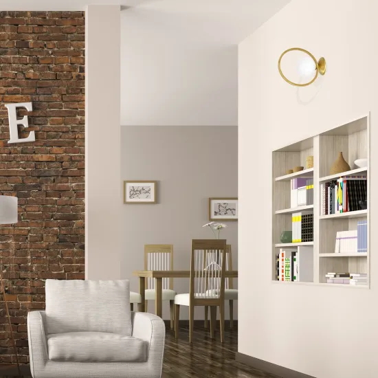 Milagro Vienna arany-fehér fali lámpa (MIL-MLP5572) E14 1 izzós IP20