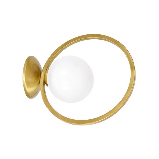 Milagro Vienna arany-fehér fali lámpa (MIL-MLP5572) E14 1 izzós IP20