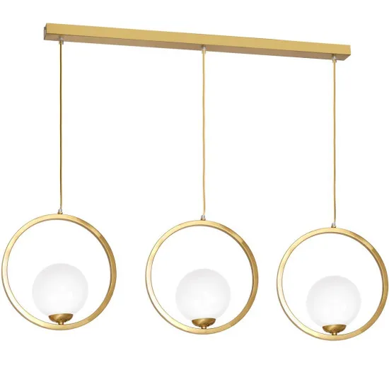 Milagro Vienna arany-fehér függesztett lámpa (MIL-MLP5574) E14 3 izzós IP20