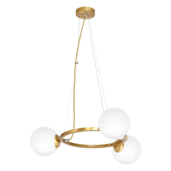 Milagro Vienna arany-fehér függesztett lámpa (MIL-MLP5576) E14 3 izzós IP20