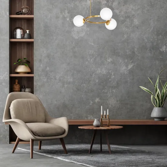 Milagro Vienna arany-fehér függesztett lámpa (MIL-MLP5576) E14 3 izzós IP20