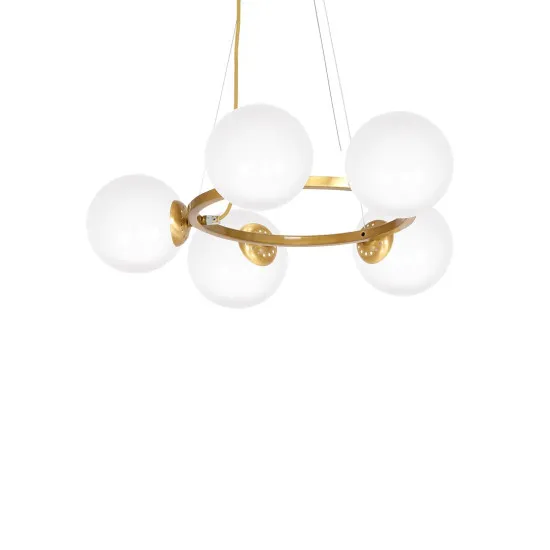 Milagro Vienna arany-fehér függesztett lámpa (MIL-MLP5577) E14 5 izzós IP20