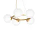 Milagro Vienna arany-fehér függesztett lámpa (MIL-MLP5577) E14 5 izzós IP20