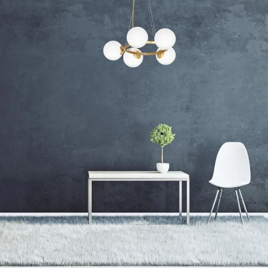 Milagro Vienna arany-fehér függesztett lámpa (MIL-MLP5577) E14 5 izzós IP20