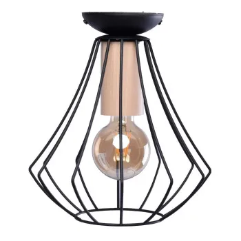 Milagro Will fekete-barna mennyezeti lámpa (MIL-MLP4189) E27 1 izzós IP20