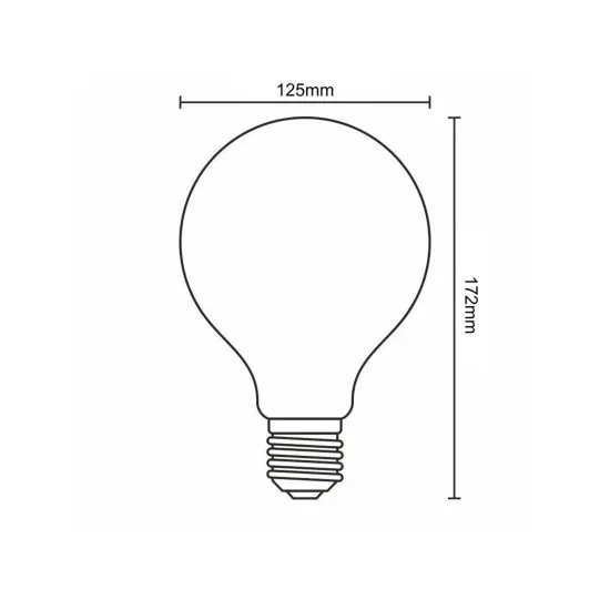Nedes E27 LED izzó 2W-2000K-Love-filament átlátszó filament LED izzó (NED-ZS112) E27